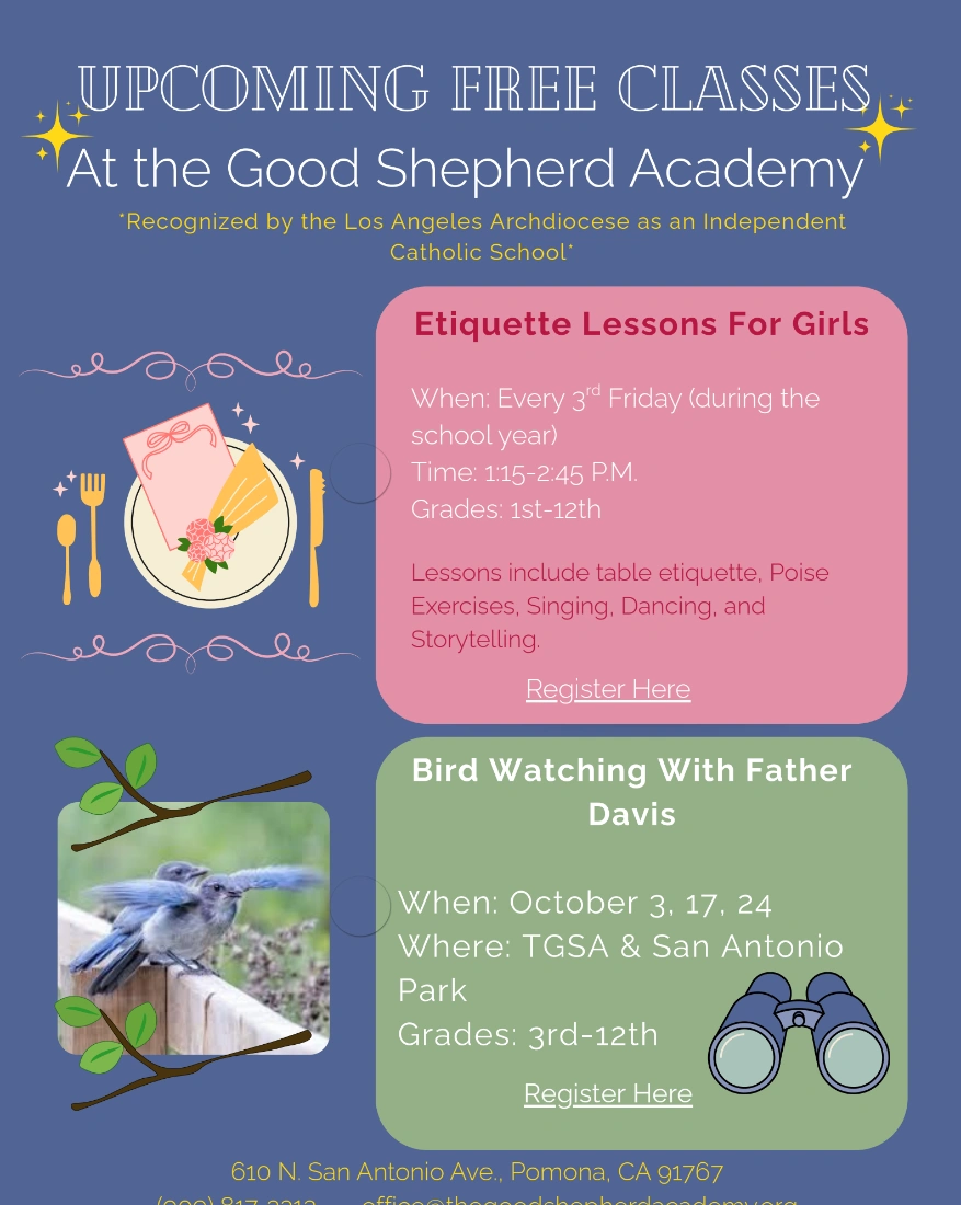 Etiquette Class & Birdwatching